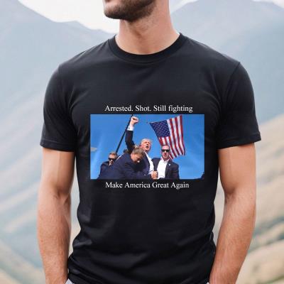 cheap quality Trump Rally Shooter T-Shirt Model No. 1